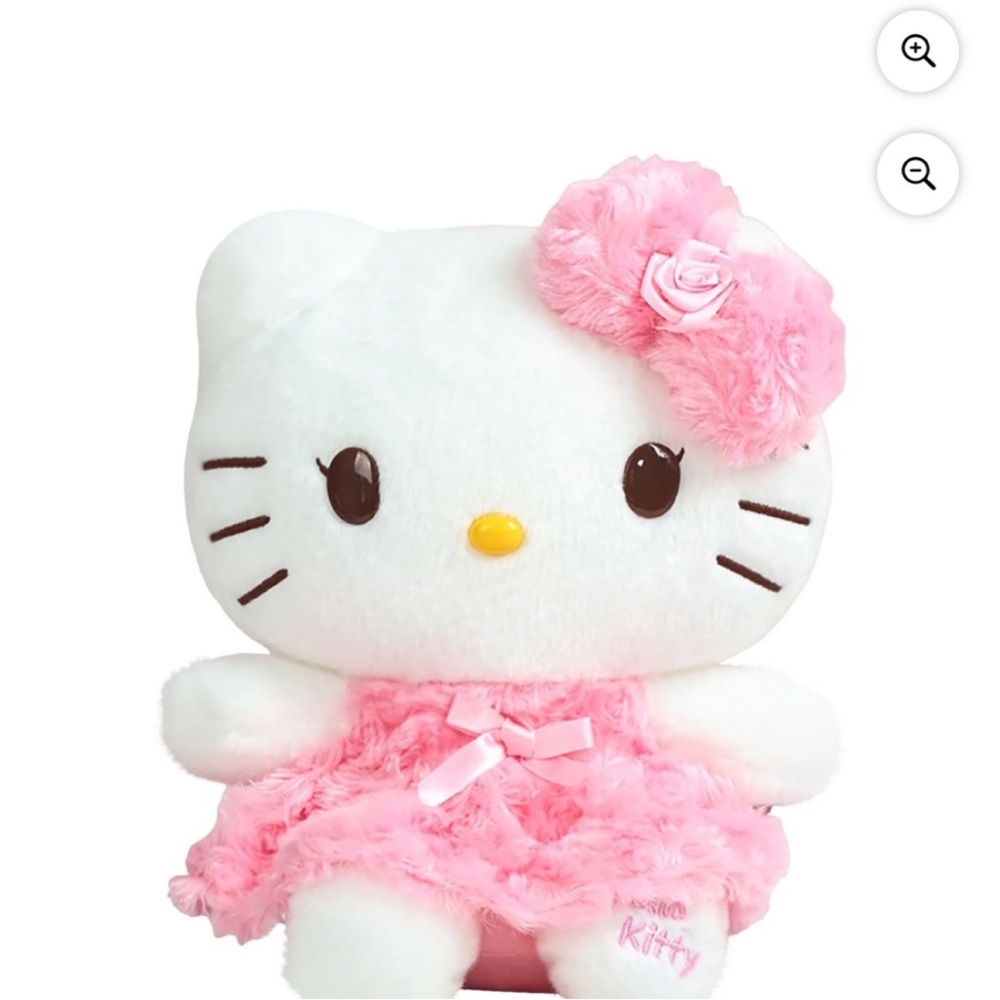 Hello Kitty Plush with Pink Floral Dress